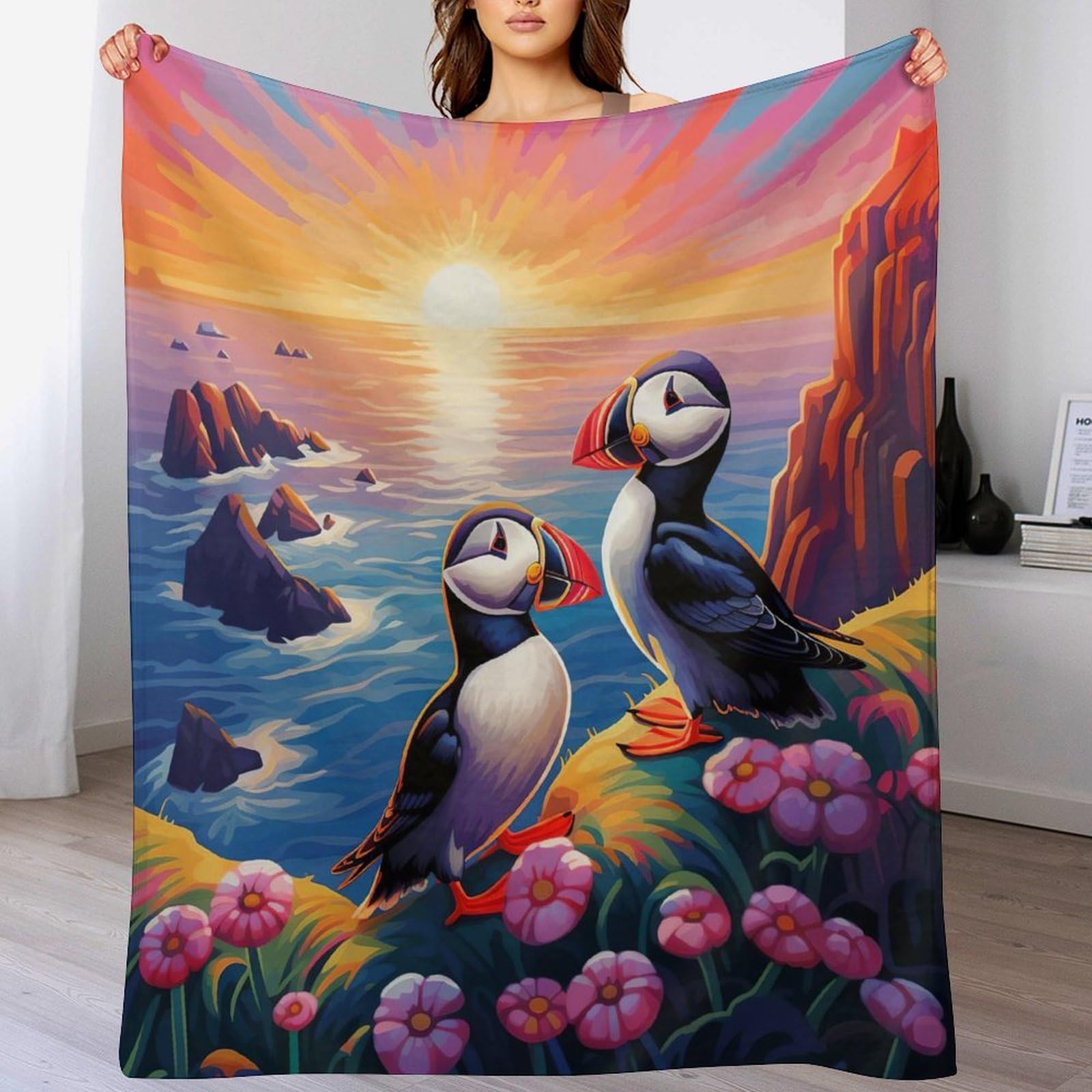 Couverture polaire en flannel douce grand format 180x200cm pour lit et chambre