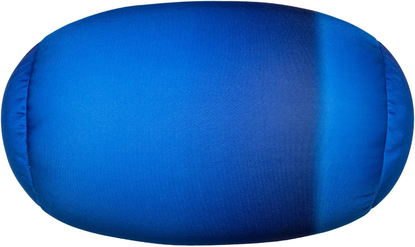 Squish Bean Bed Microbead Pillow Bolster Tube Body Pillow Smooth Cool Touch Fabric Neck & Back Support Throw Travel Pillow Fun Colors (Dark Blue Colorful)