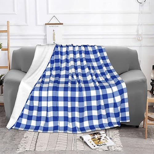 Miniatura 10 de Manta de forro polar ultra suave con cuadrícula roja para sofá cama