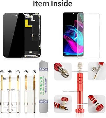 TFT for iPhone 14 Pro LCD Screen Replacement for iPhone 14 Pro Display Digitizer Touch Assembly Kit for iPhone 14 Pro Screen Replacement A2650 A2890 A2889 A2892 Black