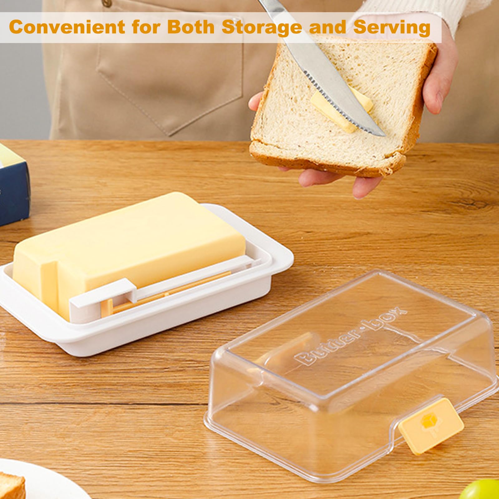 Burriera In Acciaio Inox 18,6x6,5x16 Cm - Portaburro Per Frigo Elegante E Pratico - Foto 2