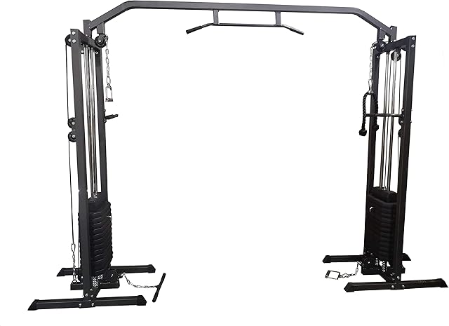D PRO T Cable Crossover Machine Pulley Multi Body-Solid various functions Gym weight training exercise