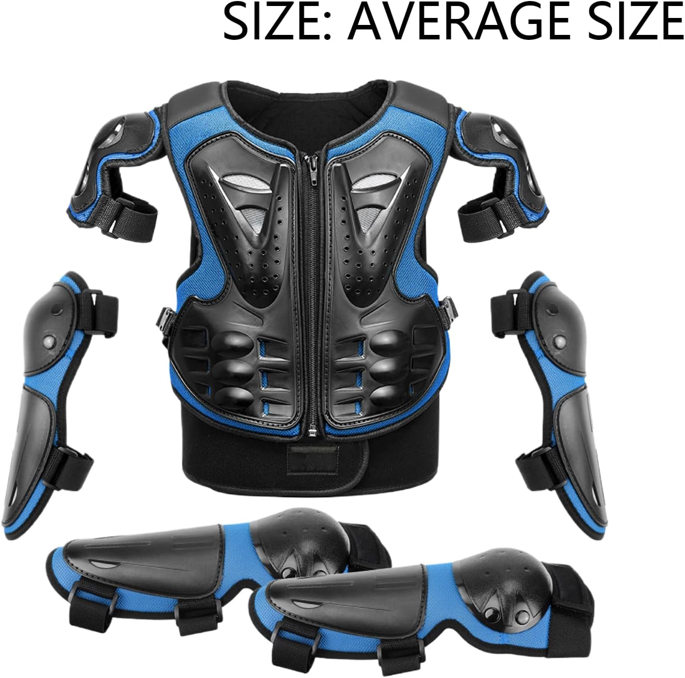 Youth Dirt Bike Gear, 5-Piece Kids Motocross Gear Set Including Chest Protector, Protective Equipment of Application for Motorcycles, Bicycles, Skateboarding, Skiing, Rock Climbing, and Outdoor Sports