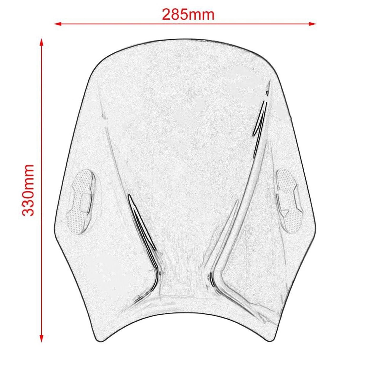 Parabrezza Antivento Per Moto Benelli Leoncino 500 - Deflettore In Lega E PC, Montaggio Semplice - Foto 7
