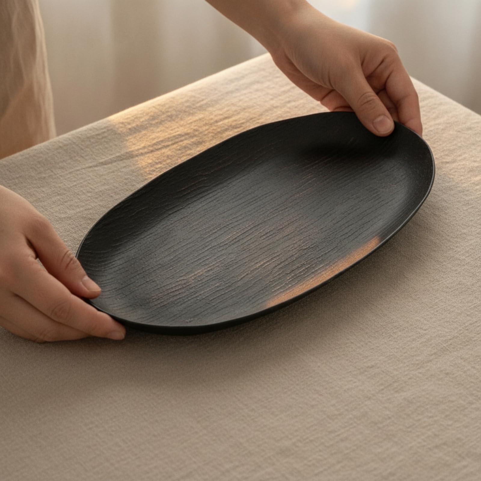 Modern Aluminiumtablett, L