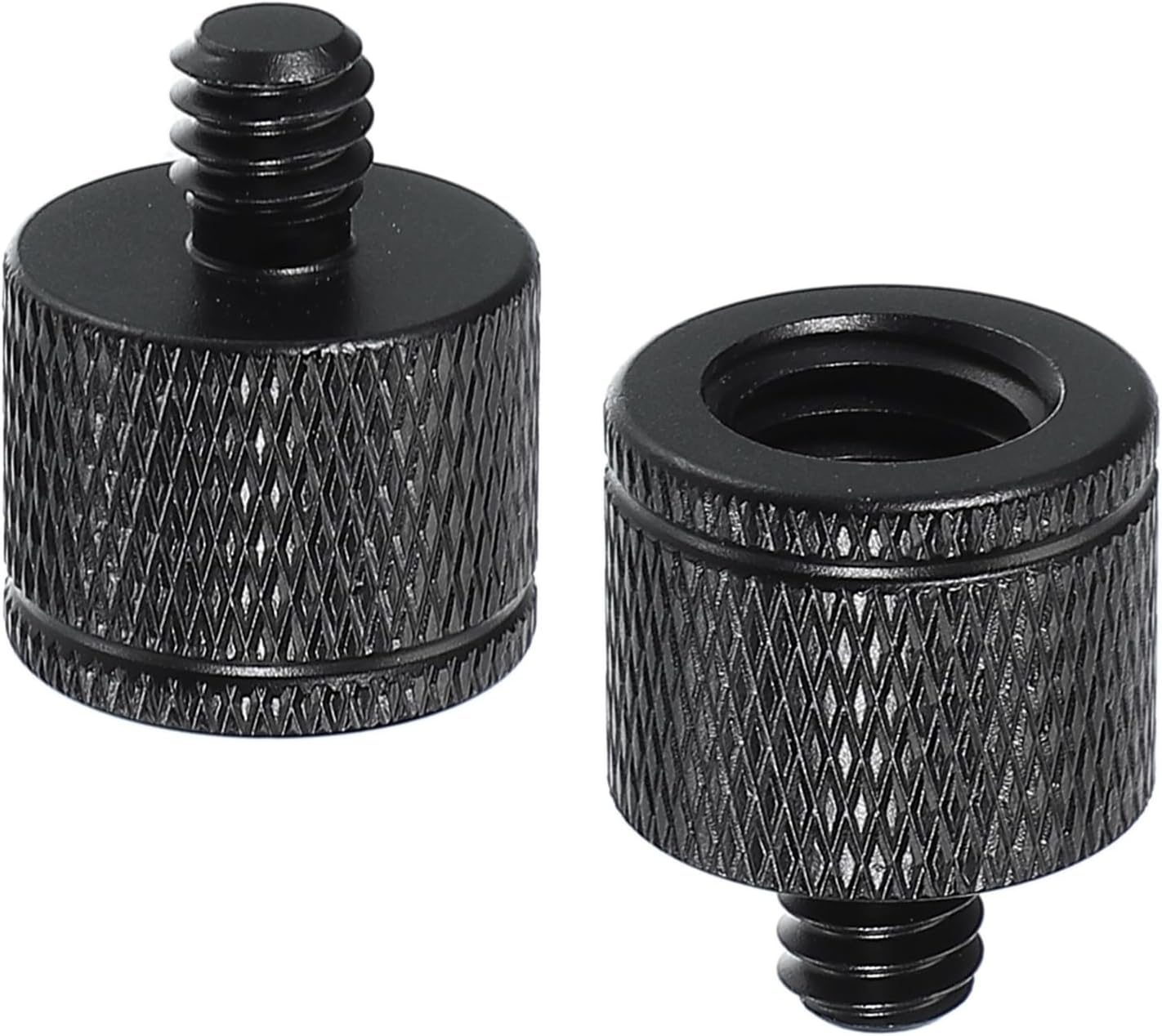 PATIKIL Tripod Screw Adapter M10 Female to 1/4" Male, 2 Pcs Tripod Nut Connectors Camera Mount Screw Camera Double Head Converter for Microphone Holder Magic Arms Accessories