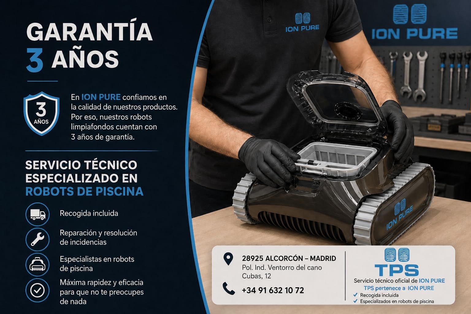 BWT Robot Limpiafondos BATbrown Inalámbrico, Batería de Iones de Litio, para Piscinas hasta 15m, con App, Doble Filtración