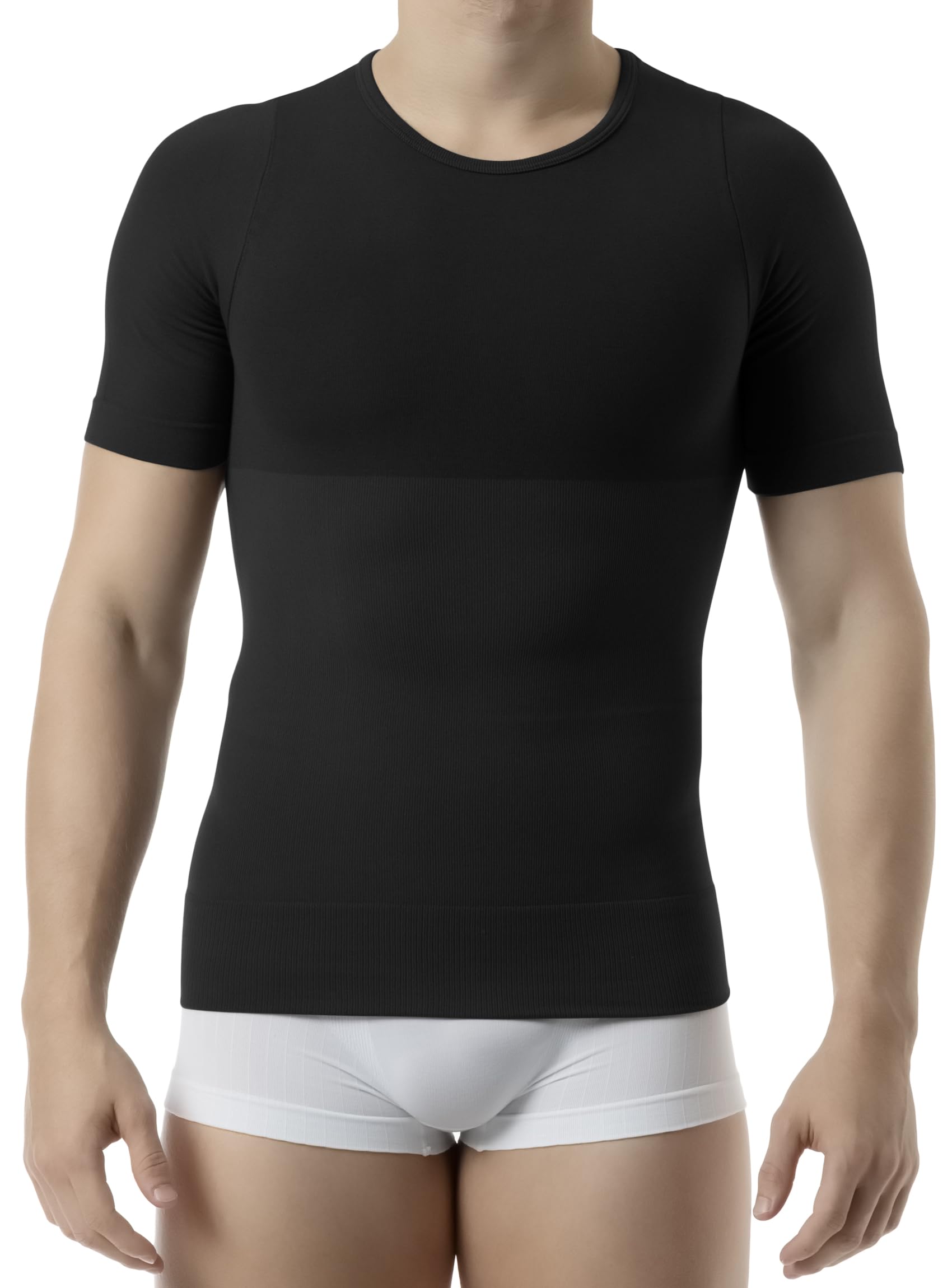 FarmaCell Bauchweg T-Shirt Herren, Figurform Shirt Shapewear aus Baumwolle, Made in Italy, 419