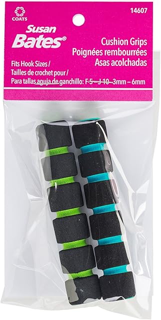 Susan Bates Crochet Hook Cushion Grips 3.75"-2/Pkg