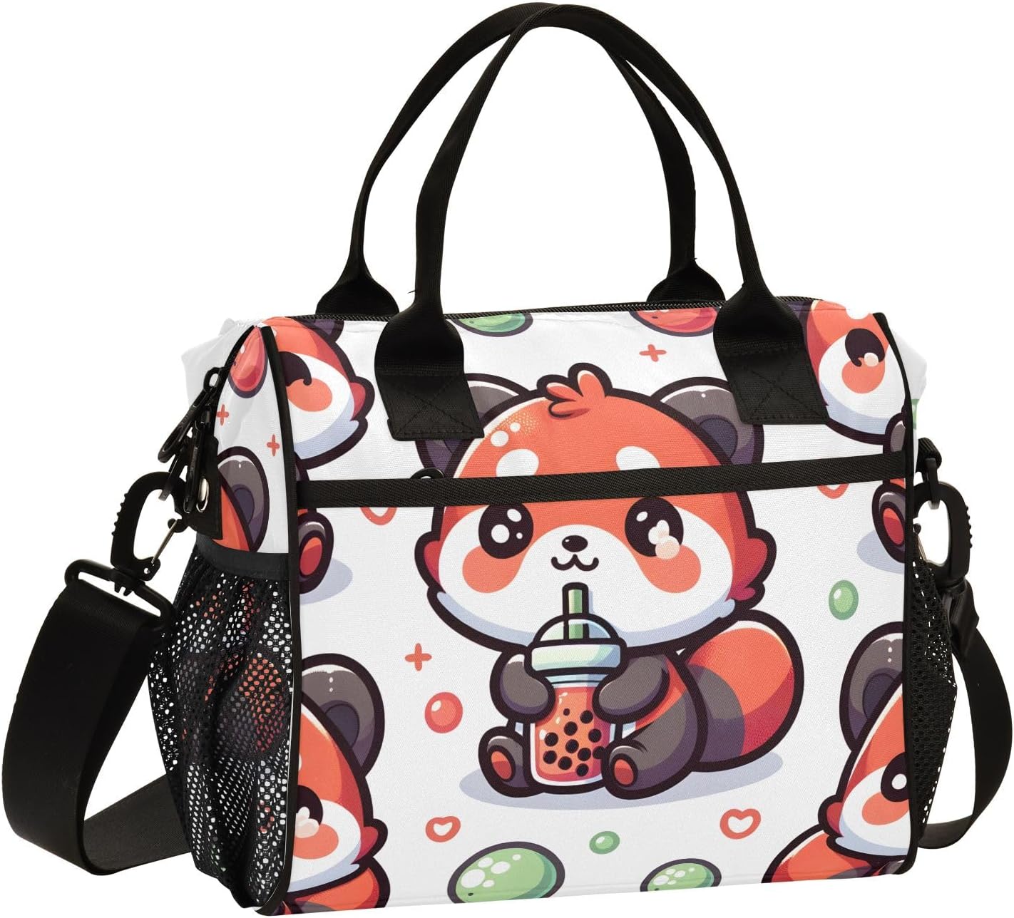 SUABO Large Lunch Bag, Van Gogh Starry Sky Insulated Lunch Box Portable Cooler Bag Tote Bag for Students Adults School Office Picnic Hiking, M