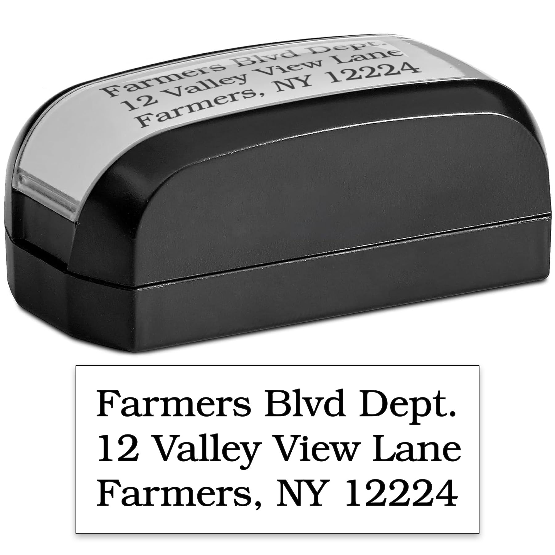 MaxMark Customized Pre-Inked Pocket Stamp - Up to 3 Lines of Text - Small Size - Choose from 15 Ink Colors