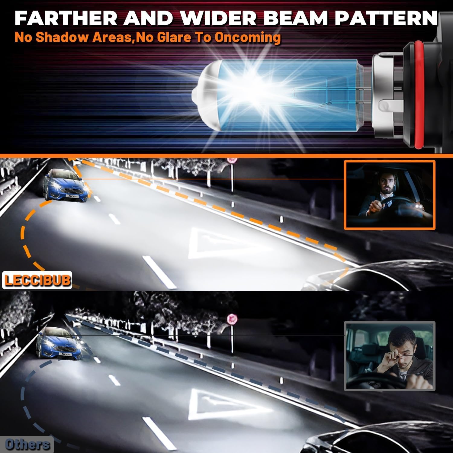 Headlight Bulbs Compatible With Chevrolet Tahoe 1995-2006, 9005 High Beam + 9006 Low Beam Halogen Light Bulb Combo, Super Bright 6000K White, Plug and Play, Pack of 4