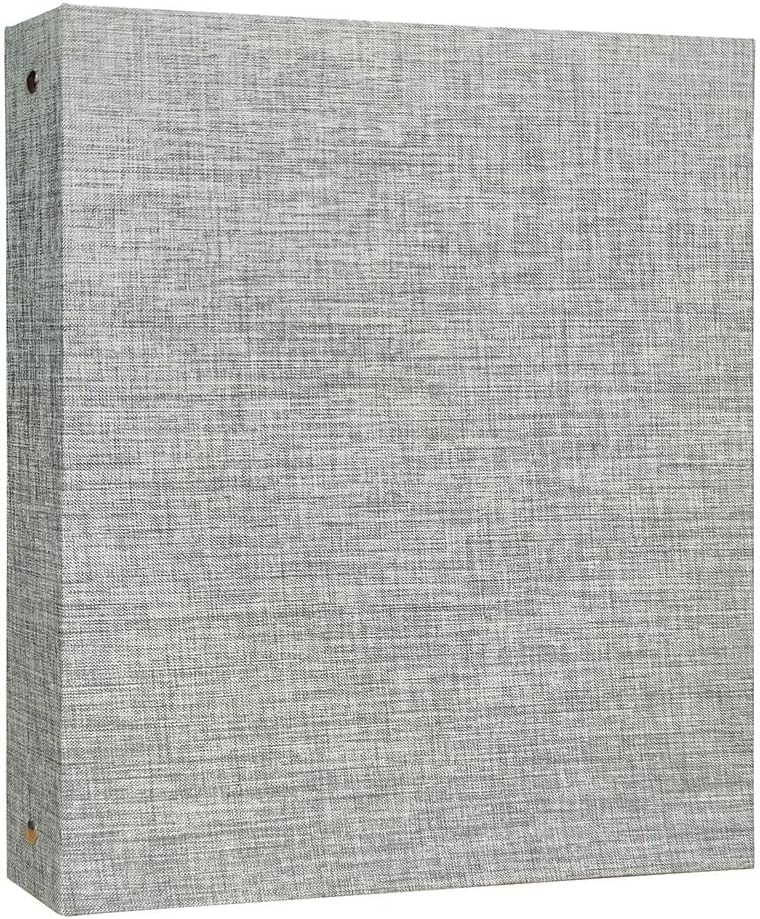 Travel Growth Commemorative Book ﻿ Cloth A4 Three Hole Folder PP Loose Leaf Card Album ID Storage Album Photo Album Applicable to Photos, Receipts, Star Cards, etc(White-Dinosaur Doodle4)