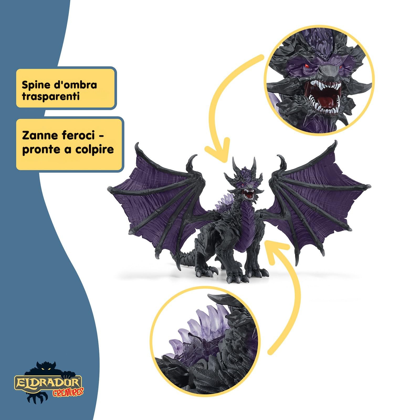 Schleich ELDRADOR | Drago dell'ombra 70152 | 19 x 22 x 13 cm