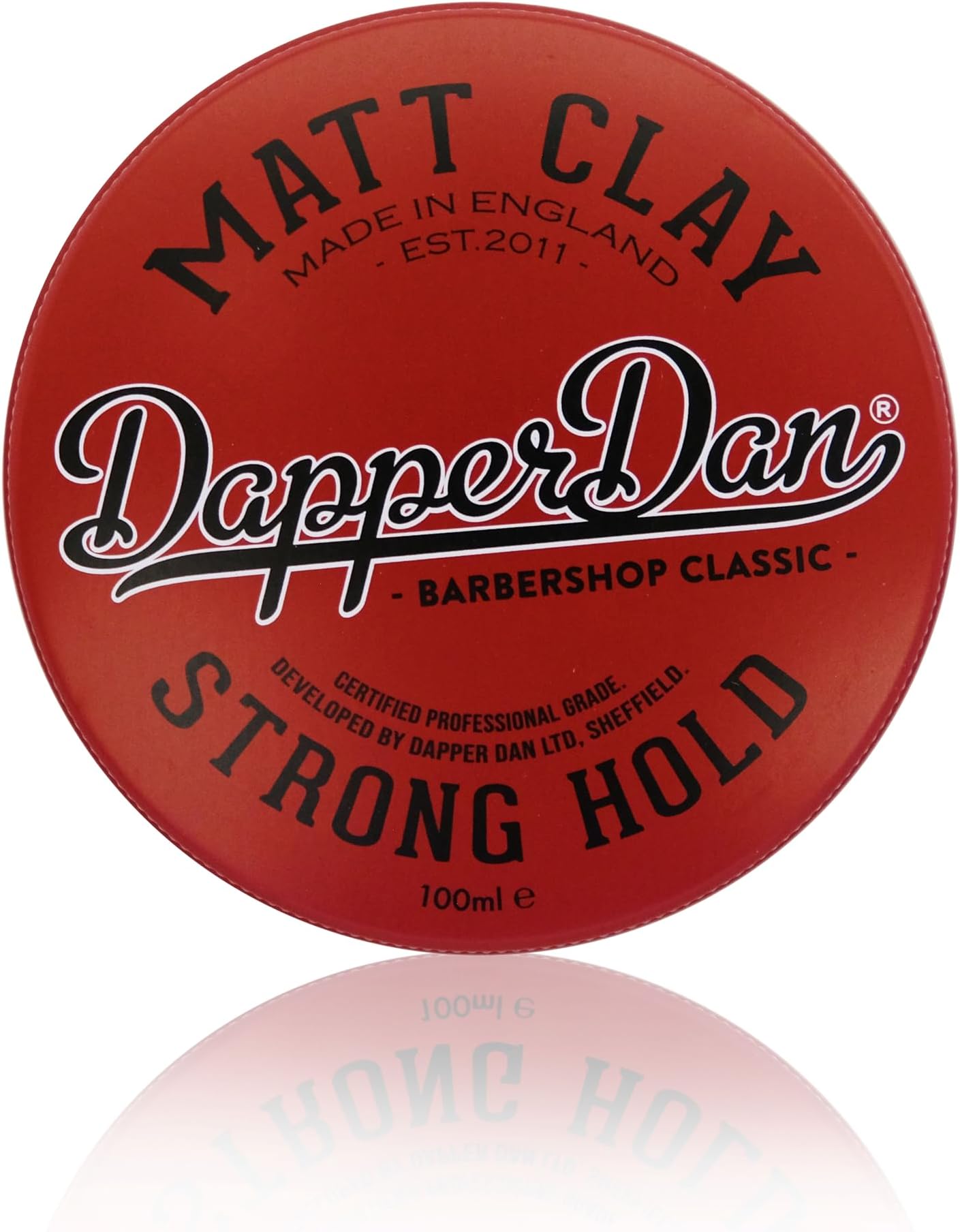 Strong Hold Matte Clay, 100ml - Smoked Saffron & Leather Fragranced Hair Styling Clay for Men