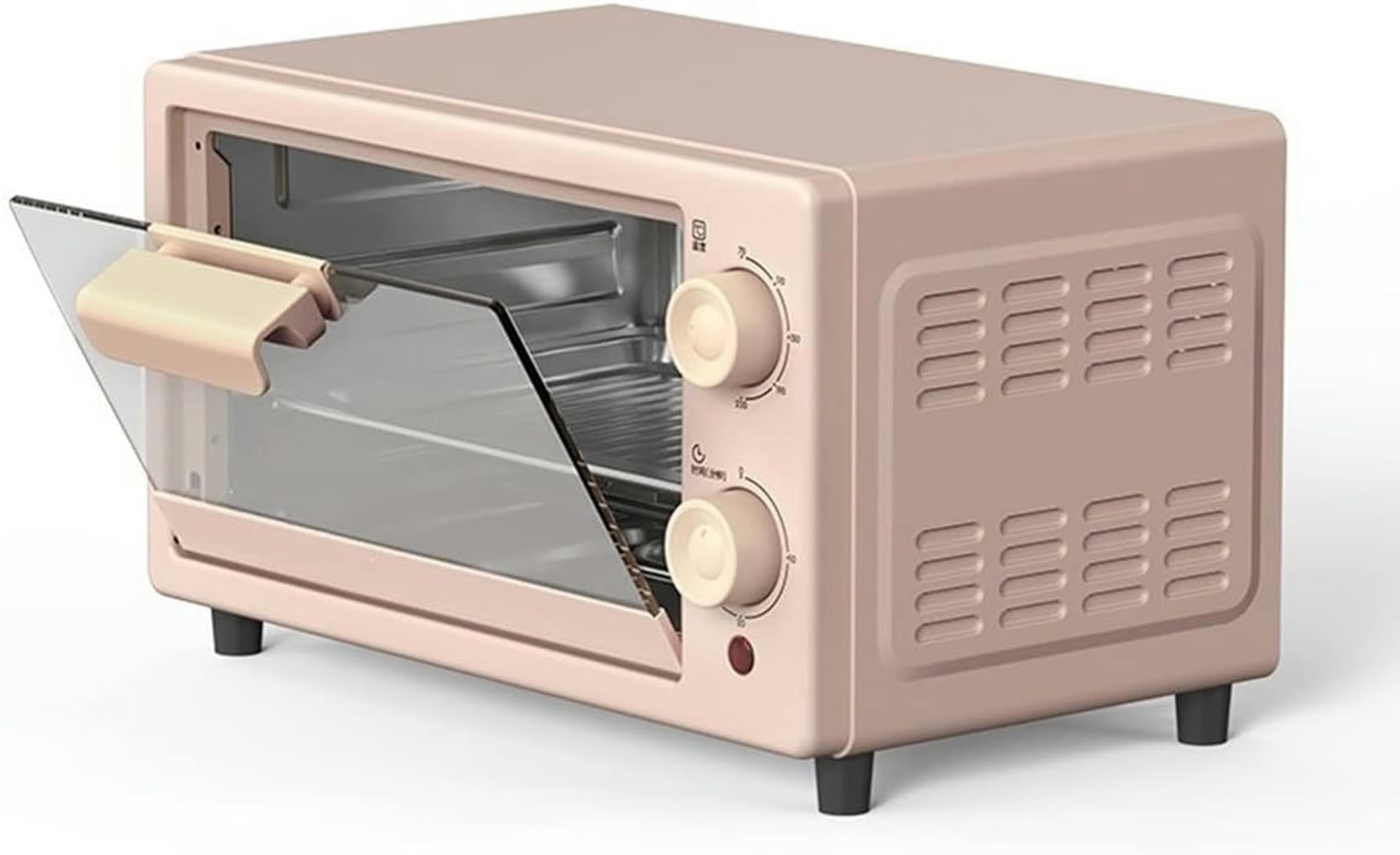 Mini Forno Elettrico Vintage, Piccolo Forno A Casa Multifunzionale, Ali di Pollo Arrosto da 10 Litri per Cucina, Macchina per La Colazione A Pizza Arrosto