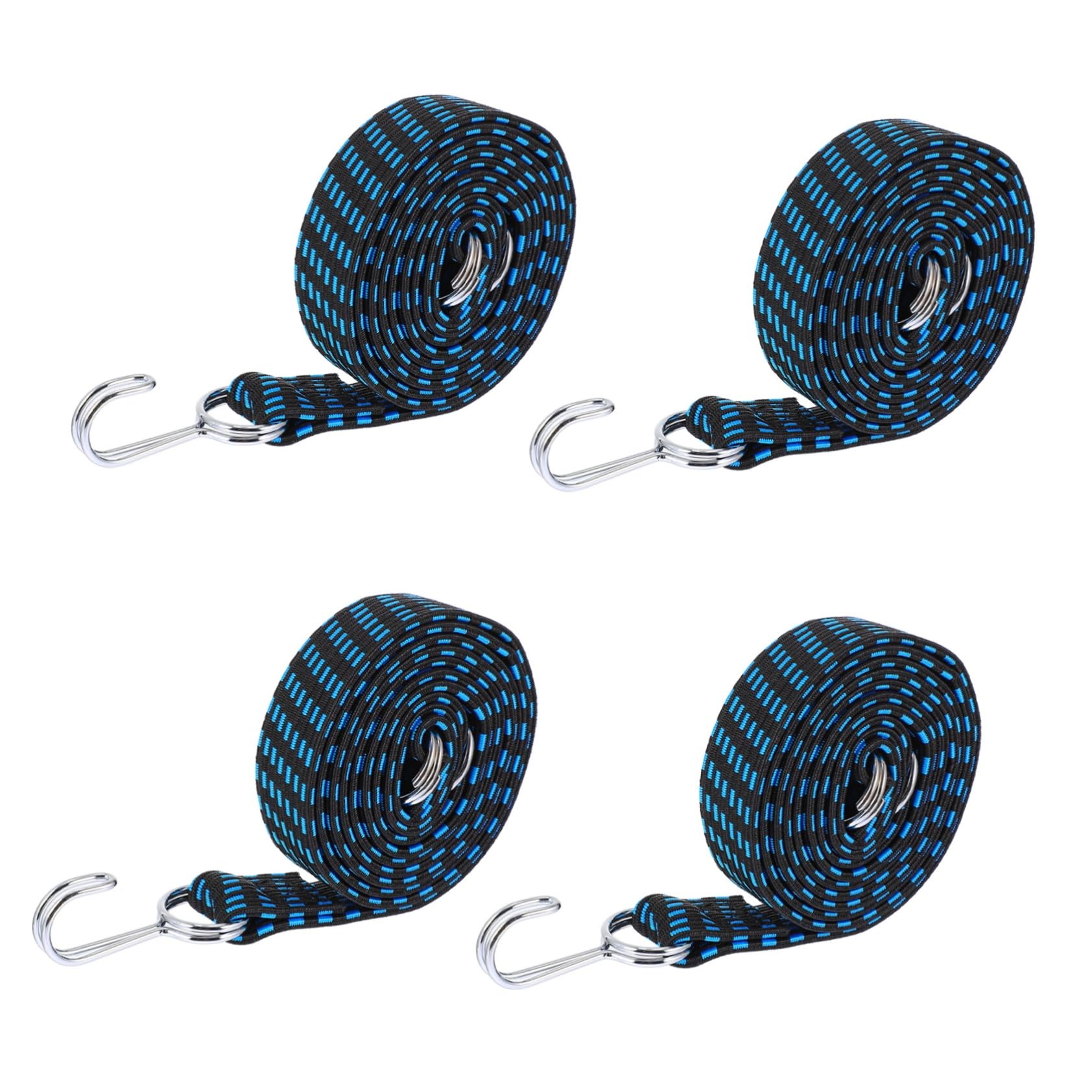 Ciieeo 2 Set Cinghie Elastiche Regolabili Con Ganci Da Elastiche Per Sicurezza Luggage Resistenti 4 Pezzi*2