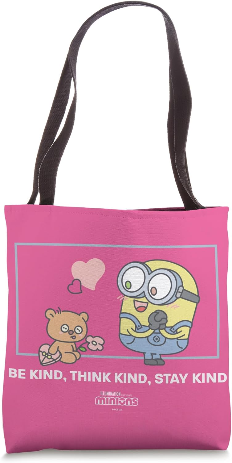 Minions Bob & Tim Be Kind, Think Kind, Stay Kind Tote Bag