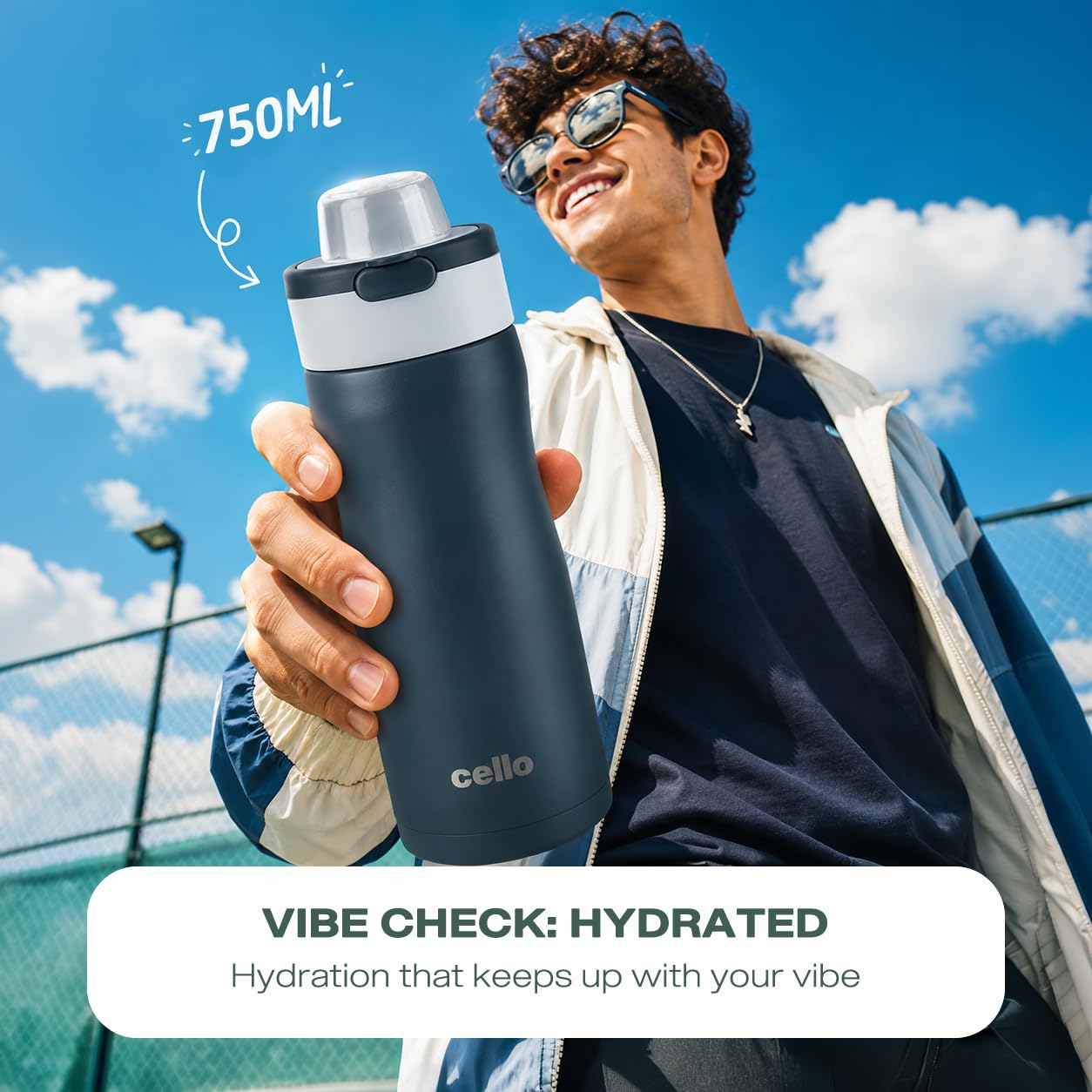 Cello Duro Hydrene Flask - Hot & Cold Stainless Steel -3 Cello Duro Hydrene Flask - Hot & Cold Stainless Steel -3