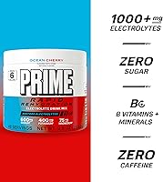 Vista 4 de Prime Rapid Rehydration Electrolyte Powder, Ocean Cherry, Sugar Free Hydration Drink Mix with Sodium, Potassium, Magnesium & B Vitamins to Replenish