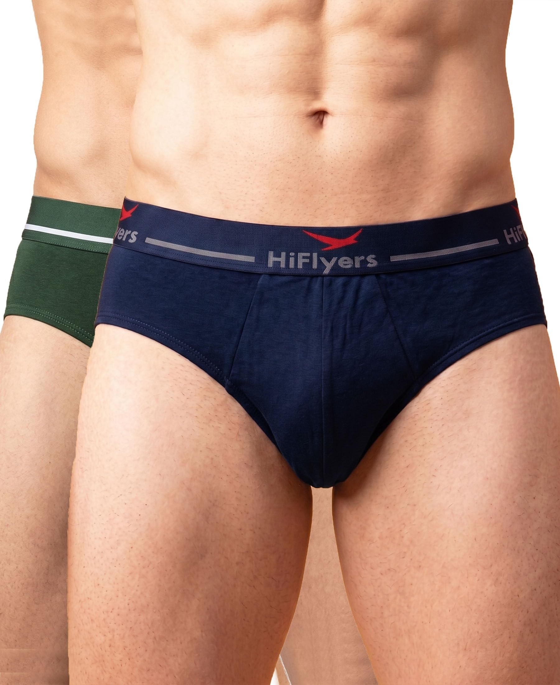 hiflyers Men|Soft Breathable Odour-Free Cotton Lycra Fabric|Regular Fit|Comfortable Everyday Innerwear Brief|Pack of 2-picture-32