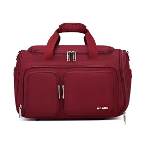 MILADA Underseat Carry On Luggage Bags for Travel Lightweight Foldable Carry On Bags for Airplanes Small Duffle Bag