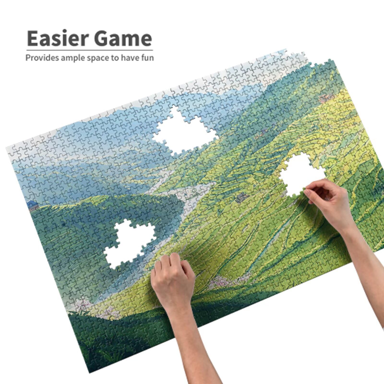 Puzzle 2000 Teile Sommer Holzpuzzle Erwachsene mit Geschenkbox als Geschenke für Frauen, Panorama Puzzle Wiese Klassische Jigsaw Puzzles,Geschicklichkeitsspiel für Die Ganze Familie, 99x70 cm,p572t