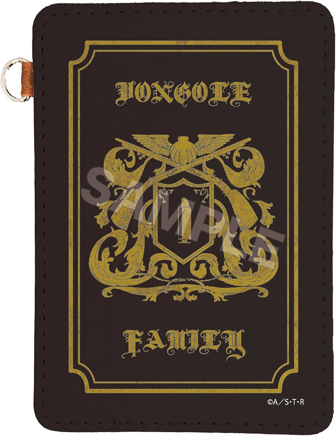 Cs Front Home Teacher Hitman REBORN! Leather Pass Case 01 Bongolé Family, Approx. 4.0 x 2.8 inches (102 x 72 mm), Made of PU Leather