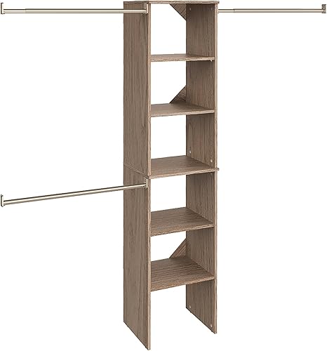 Miniatura 11 de Cubículo ClosetMaid SuiteSymphony de 25 x 6 pulgadas Blanco puro,Gris natural,Gris grafito,https://www.amazon.com/dp/undefined