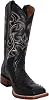 Western Shops Mens Genuine Cowhide Leather Quill Ostrich Print Western Cowboy Square Toe Rodeo Boots