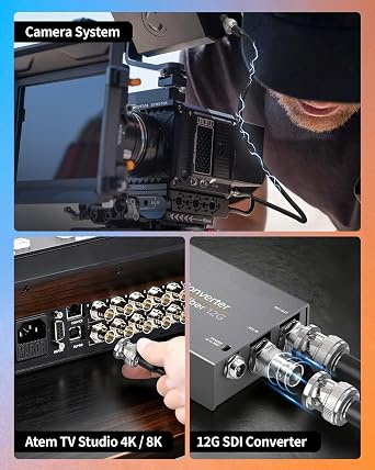 Superbat 3G/6G/12G SDI Cable 2m, 4K UHD 75ohm BNC Male to Male Belden 4855R