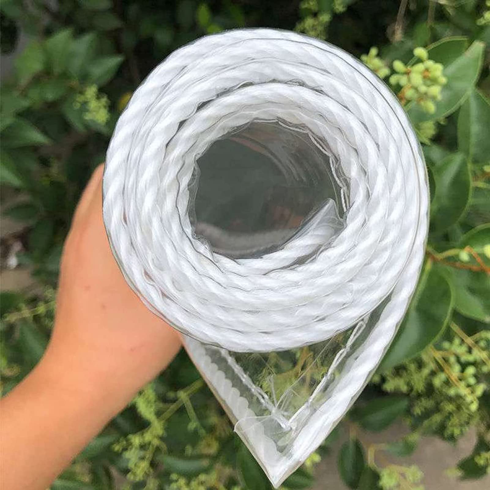QIAOH Transparente PVC Plane 1x3,5 M – Wasserdichte Allzweckplane Mit Ösen & Seil, 0,3 Mm Stark, Für Garten & Camping