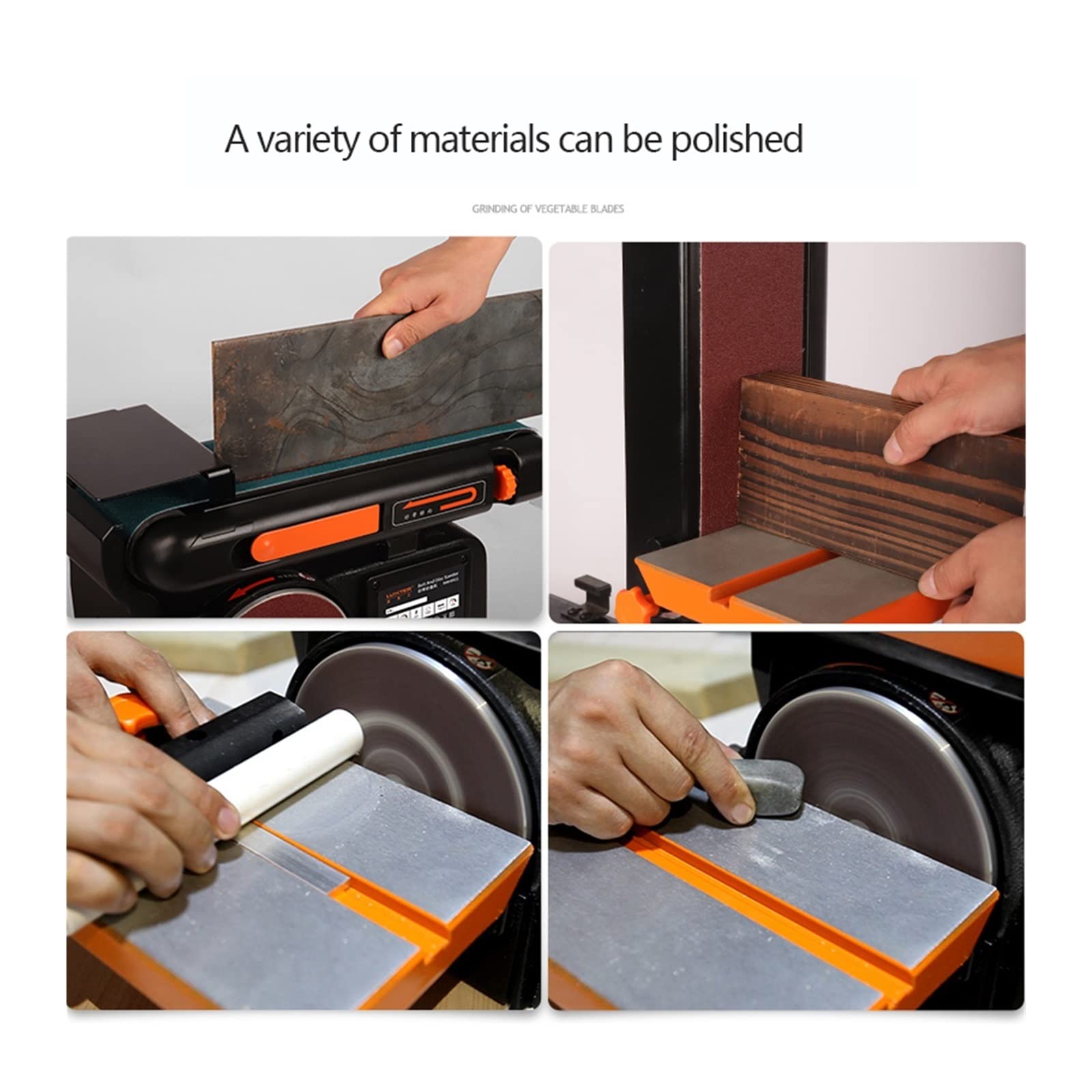 Utensili for levigatura del legno ad alta potenza Levigatrice a nastro Macchina for carta vetrata for elettrica for la lavorazione Uso domestico