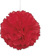 Vista 16 de Pompón de papel de seda color negro, de 16 pulgadas., talla única , Anaranjado