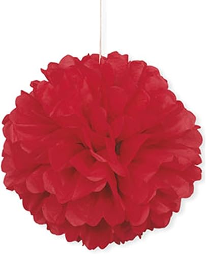 Miniatura 16 de Pompón de papel de seda color negro, de 16 pulgadas., talla única , Anaranjado