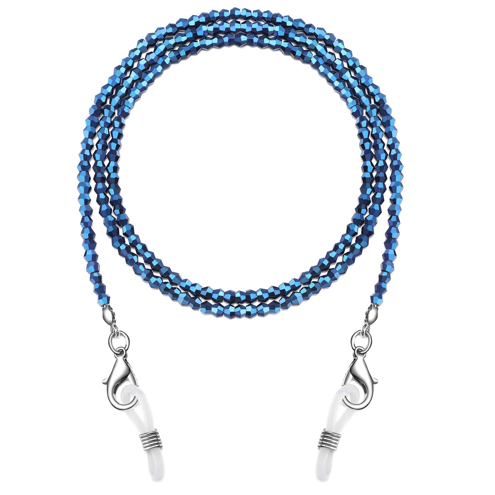 humlbird Mask Lanyard Eyeglasses Chain Healing Crystal Beaded Sunglasses Chains with Pearl for Women