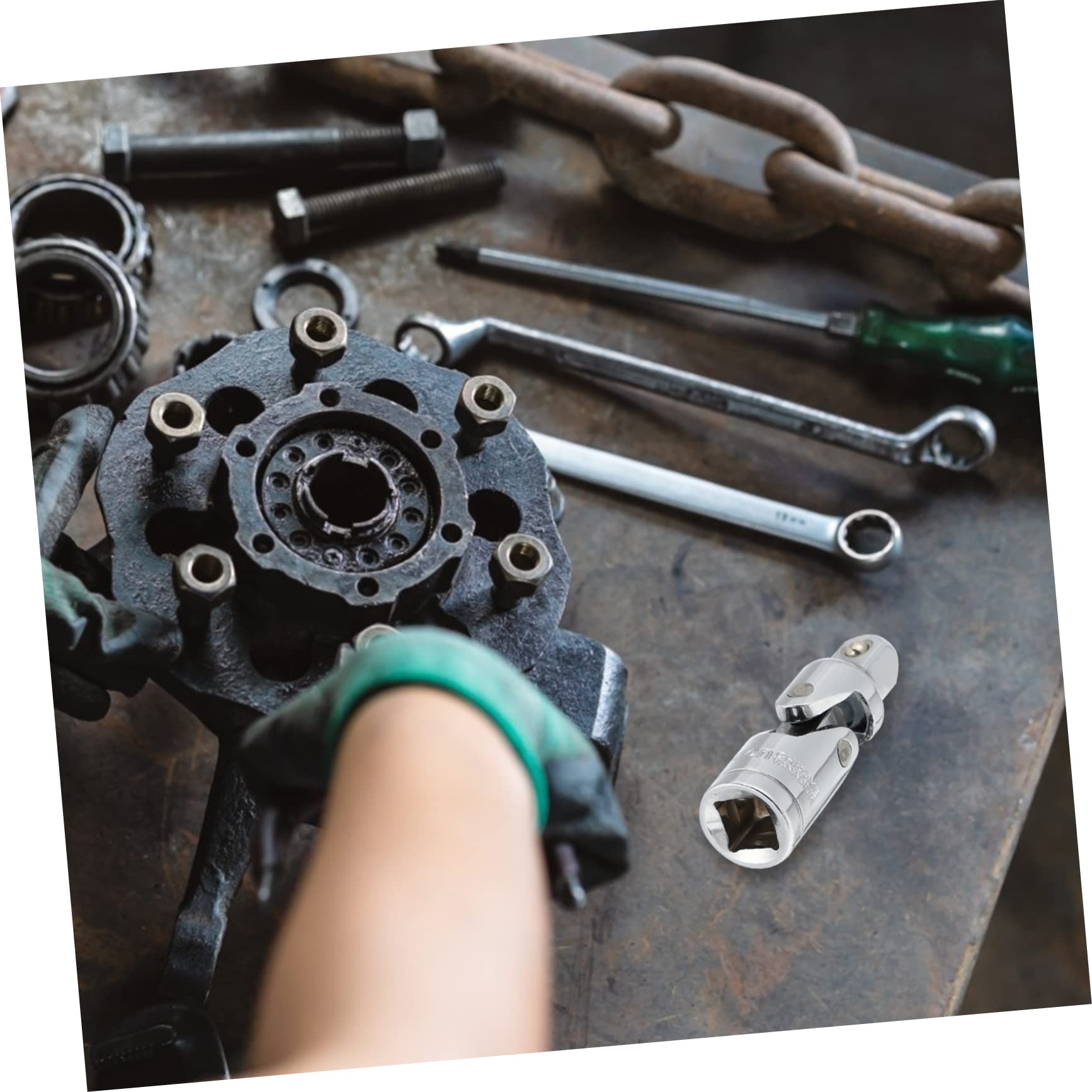 Balacoo Universal Joint Socket 1pc 3/8 Universal Socket Joint Wrench Auto Repair Tools Full-ends Steel Versatile