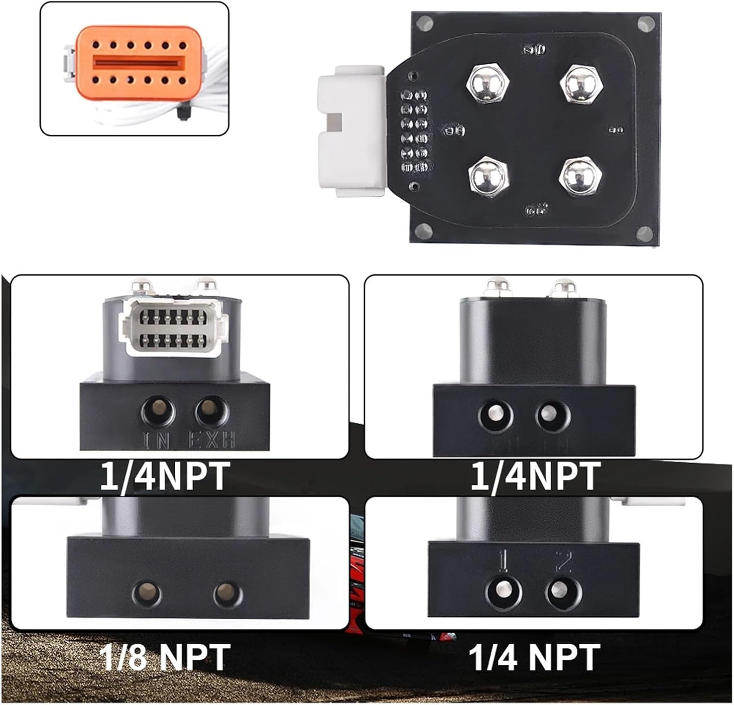 12V Solenoid Valve Air Ride Suspension Manifold Valve 0-200psi Pneumatic Shock Absorber For Auto Fast Control