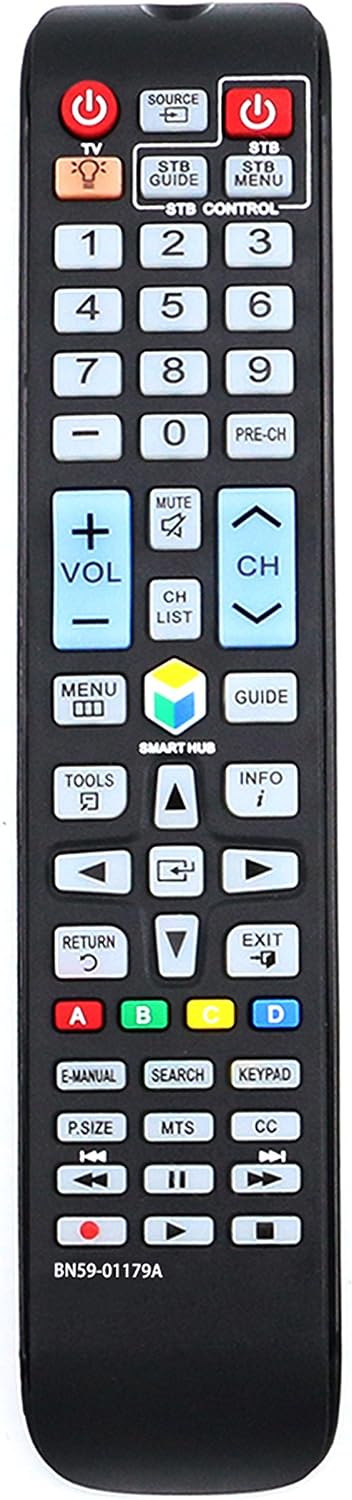 BN59-01179A Replaced Remote fit for Samsung LED TV UN55H6350AFXZA UN60H6300 UN32H5500AFXZA UN32H5500AFXZA UN40H5500AFUN48H6350AF UN55H6300 UN55H6350 UN75H6350AF UN75H6350AFXZA