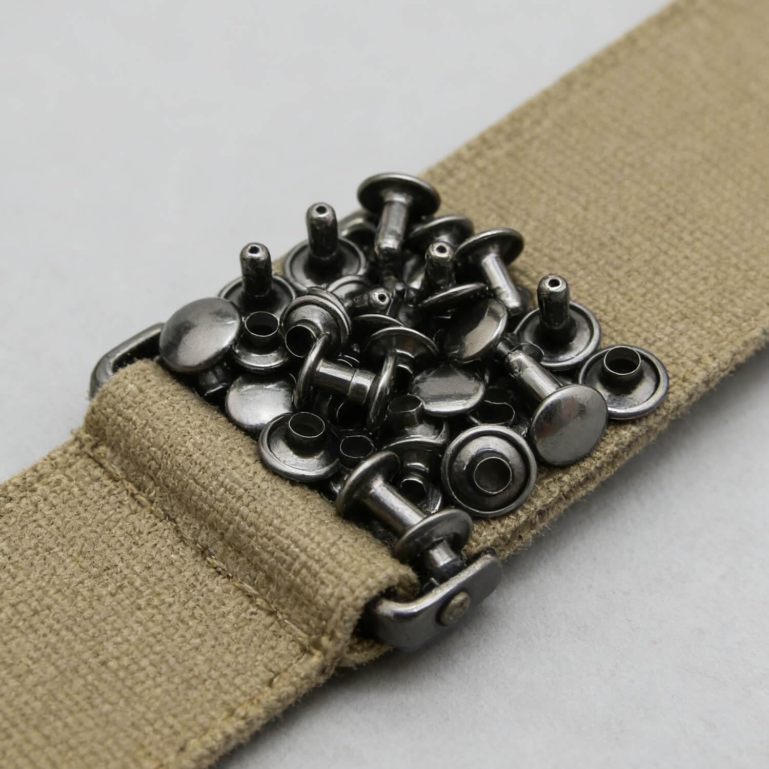 Gun Black Double Cap Rivets Plane Cap 12mm and Post 10mm Pack of 60 Sets