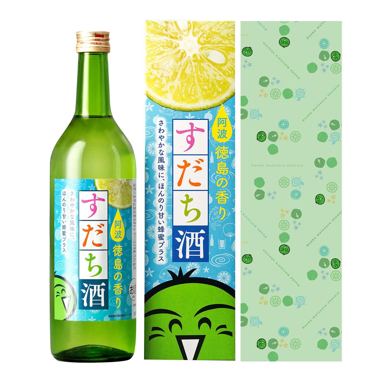 Amazon.co.jp: 鳴門鯛 しゅムリエ すだち酒 720ml 【蔵元直送】 本家