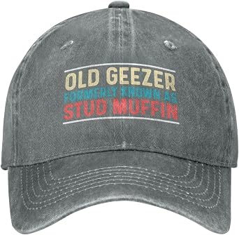 Old Geezer Formerly Knowns As Stud Muffin Hat for Men Baseball Cap Cute Hat