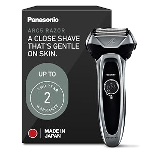 Panasonic ARC5 Electric Razor for Men with Pop-Up Trimmer Wet Dry 5-Blade Electric Shaver with Intelligent Shave Sensor