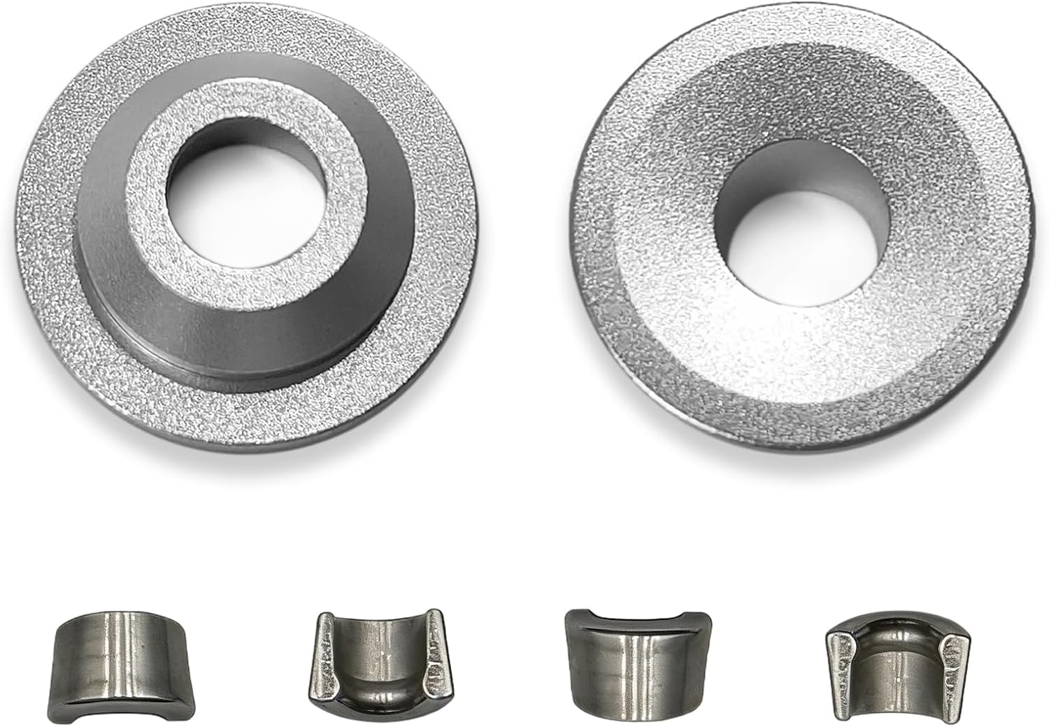 5mm Billet Aluminum Retainers & Lock Valve Spring Kit Valve for Predator 212 Non-Hemi for Tillotson 212R/225R/RS Single Spring(Silver)