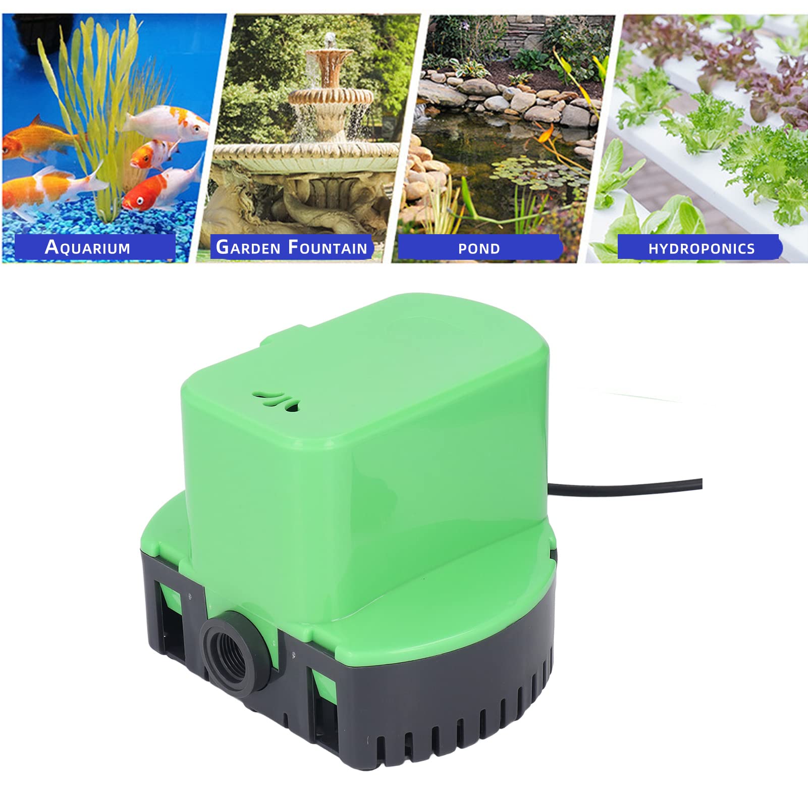 Pompe de drainage automatique pour piscine avec tuyau de 4,8 m débit 1200 GPH pompe de vidange eau sécurisée pour piscine hors sol et enterrée
