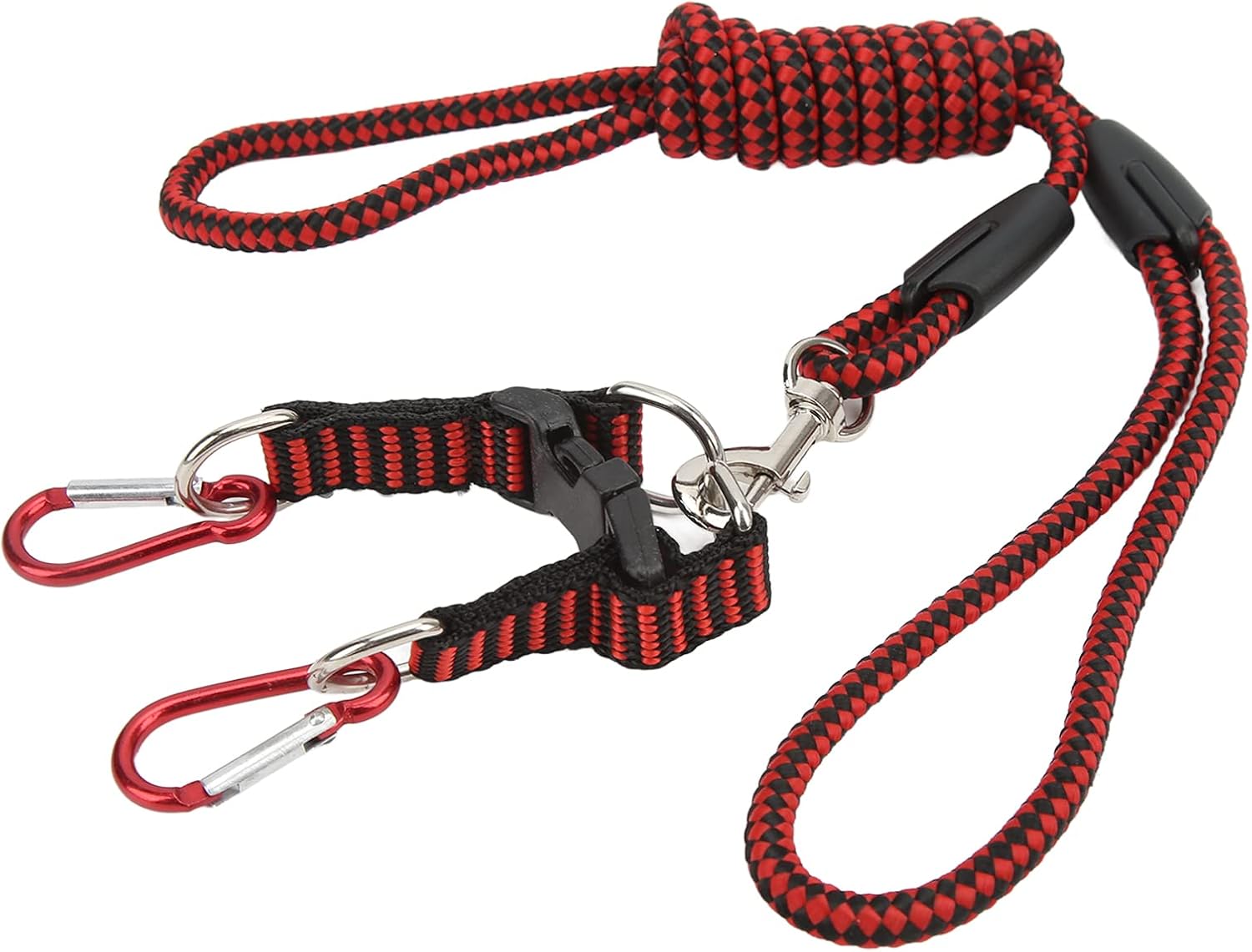 RC Car Traction Rope, RC Traction Rope Nylon Winch Recovery Strap Universal for 1/5 1/8 1/10 Remote Control Car(Red)