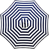 Vista 12 de Sombrilla de repuesto Sunnyglade de 9 pies para patio, toldo de mercado para exteriores con 8 varillas