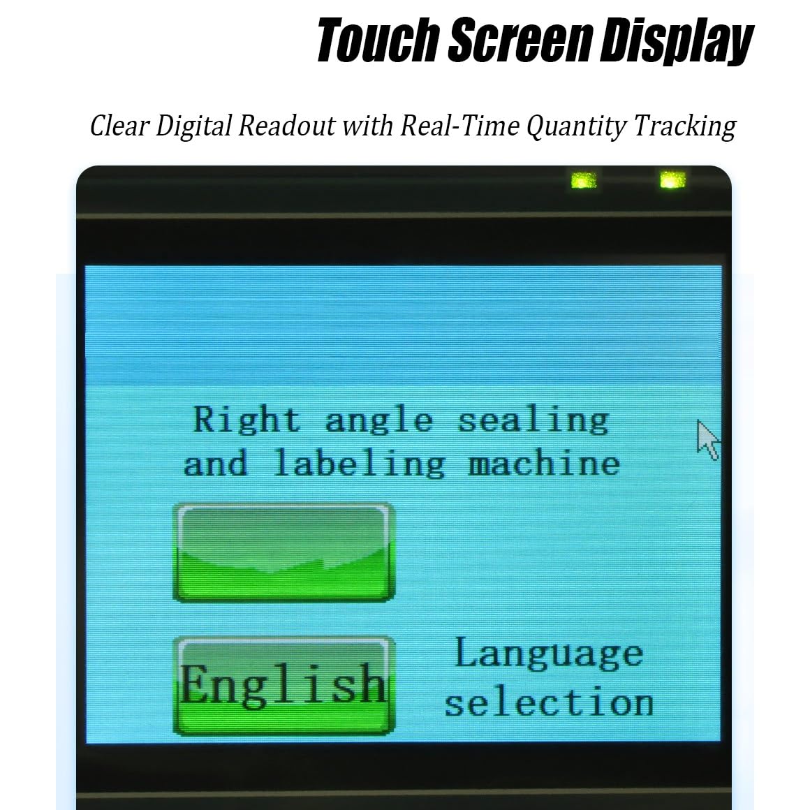 Etichettatrice semiautomatica regolabile con display touch screen per applicazione ad alta velocità su varie superfici