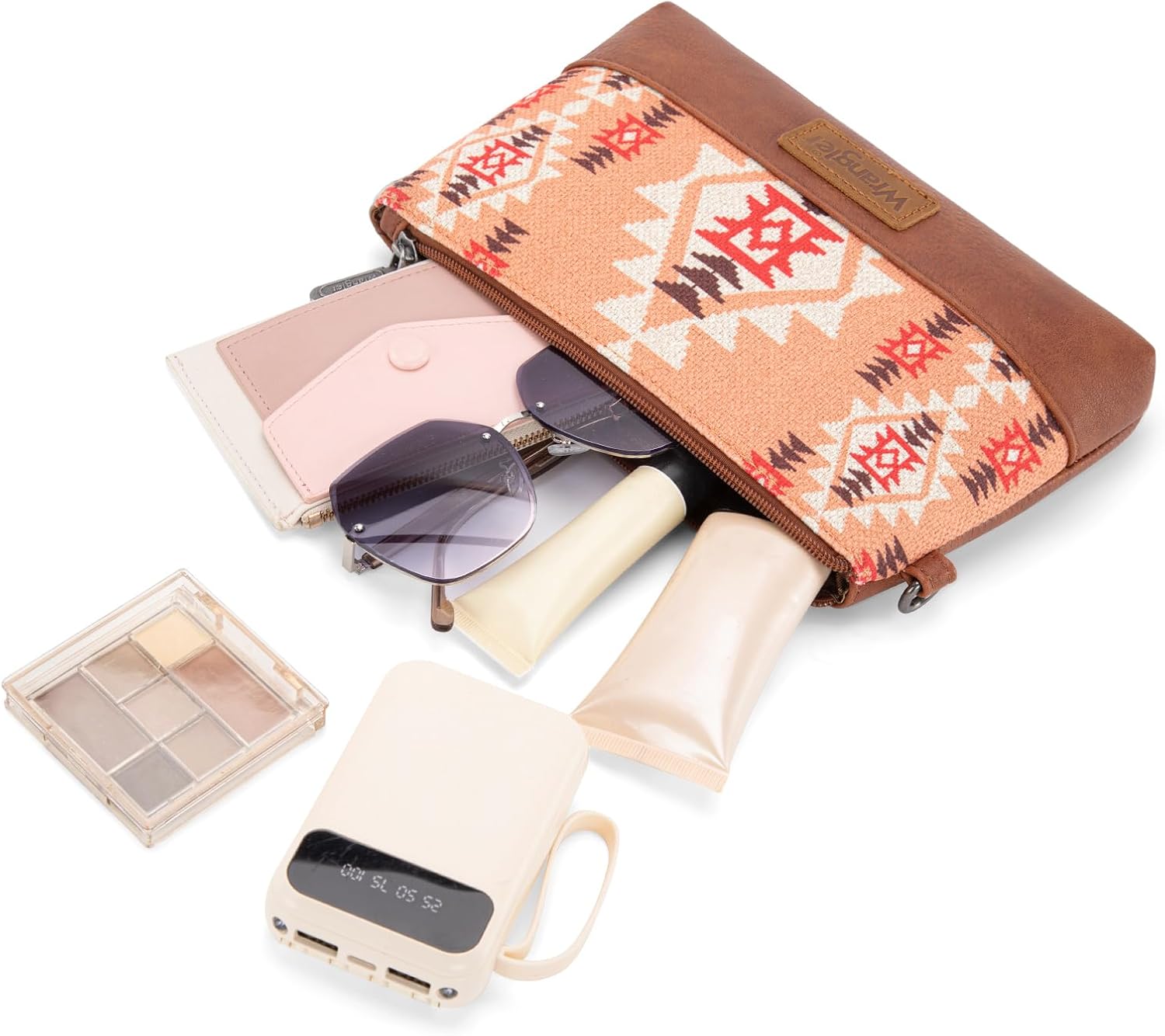 Wrangler Wristlet Wallet for Women Large Boho Clutch Purse Western Wallet Handbags for Travel,Gift - Image 5