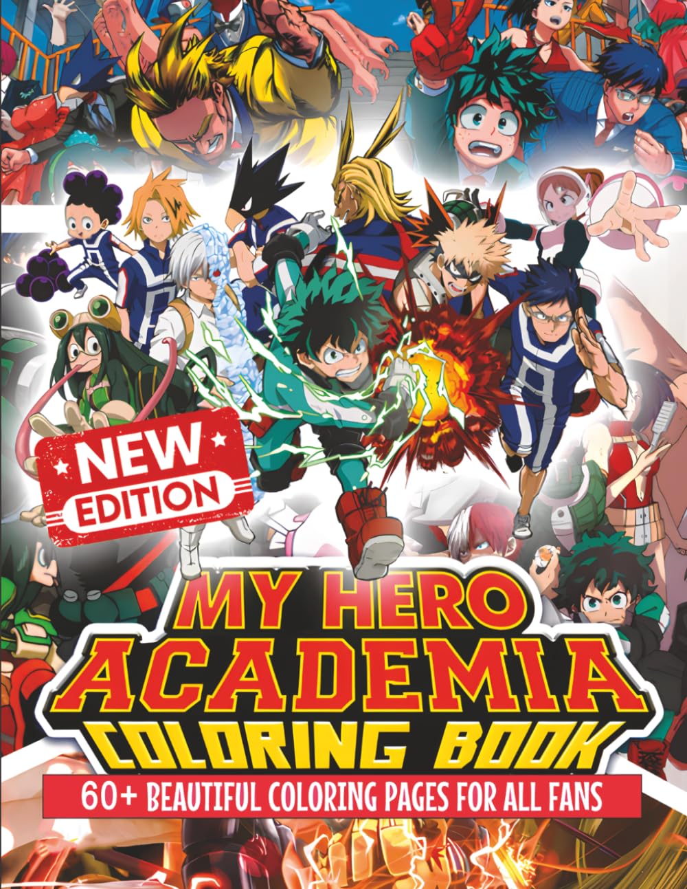 Colᴏring Bᴏok: Over 60 Fun And Unique Illustrations For Kids And Anime Art Fans. Great Gift For Boys, Girls, And Teens